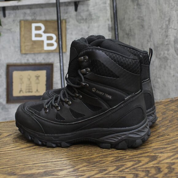 Banff Trail Womens 3M Waterproof Thinsulate Hiking Boots GROTRAM Black 10M - Picture 2 of 7